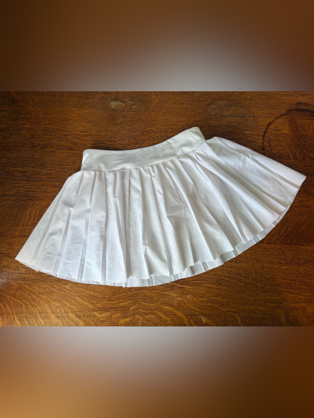 DSG White Pleated Circle Skirt Shorts Pockets Women Tennis Preppy Active Summer